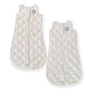 2 Pack Dreamland Baby Sleep Sack Swaddle Grey Stars Medium 6-12 Months
